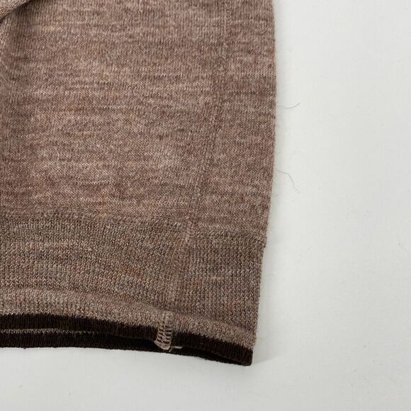 Vintage Sheperd Wool Crew‎ Neck Pullover Sweater Light Brown M - Picture 3 of 9